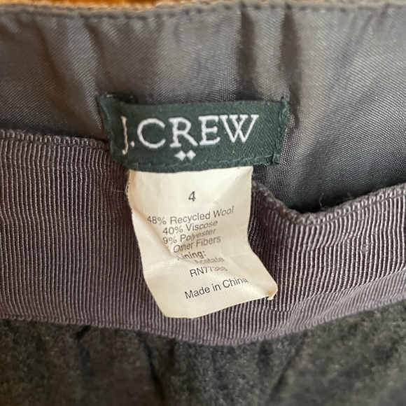 J. Crew gray wool skirt 4 - Picture 3 of 4